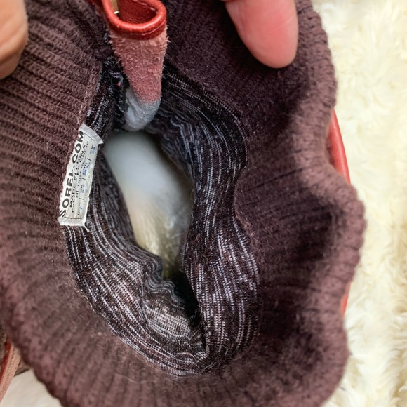 Sorel Red Leather Boots women’s size 7 - Picture 4 of 11